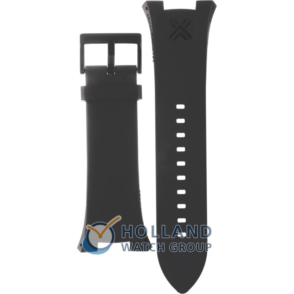 armani exchange watches rubber strap