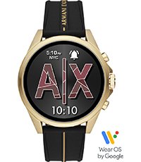armani exchange connected gen 4 stainless steel smartwatch