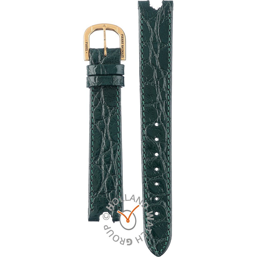 Balmain Women's Crocodile-Embossed Leather Belt - Maroon - Size XL