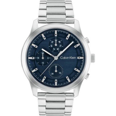  Calvin Klein Men's Multifunction Stainless Steel and Link  Bracelet Watch, Color: Silver (Model: 25200063) : Clothing, Shoes & Jewelry