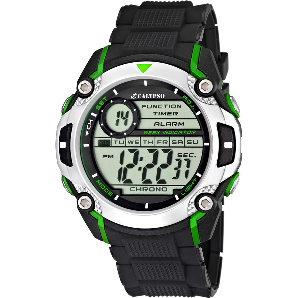 Digital Calypso watch, white, K5677/1 - AliExpress