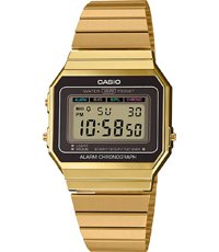 casio gold retro digital watch