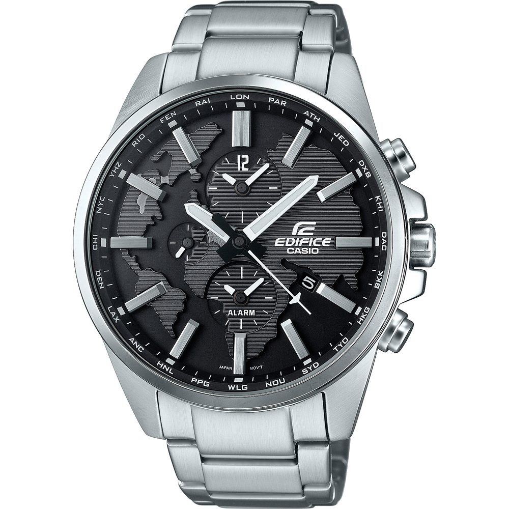 Casio Edifice ETD-300D-1AVUEF Classic watch - 3D World Map