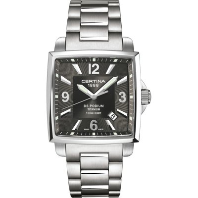 Certina C0015104406700 Ds Podium Square Watch