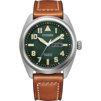 Orologio CITIZEN Supertitanio Collezione Radiocontrollato BY1010-81X Green  Moonp 