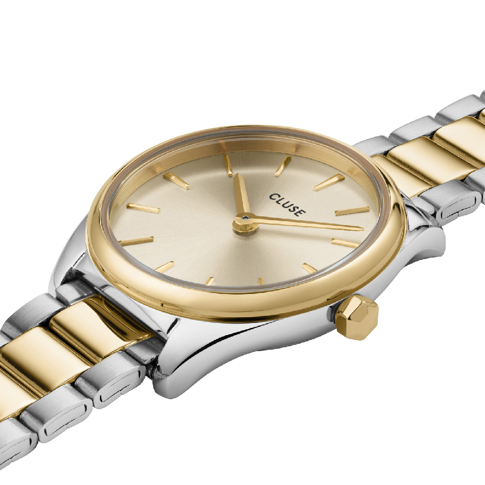 CLUSE Féroce Mini Uhr CW11705 Gold/Weiß - Offizieller CLUSE Shop