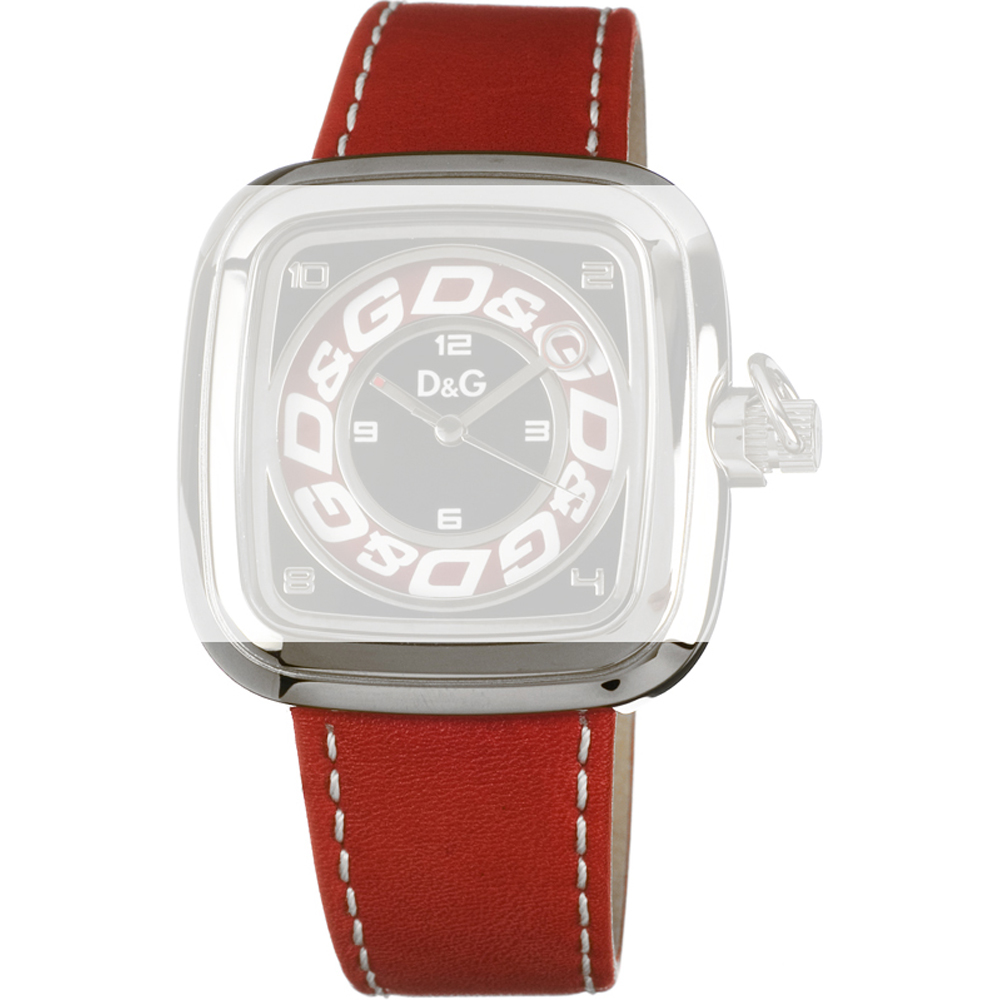 D&g mens watch online leather strap