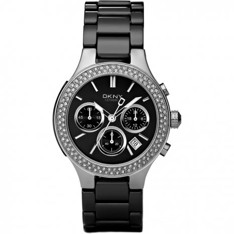 DKNY NY4983 watch - Broadway Chrono Black Ceramic Glitz