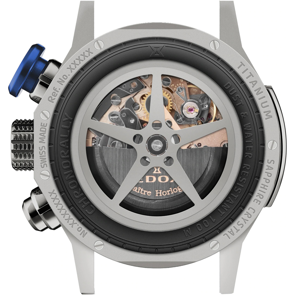 Edox Chronorally 01129-TBUCBR-BUBR Chronorally Automatic Watch 