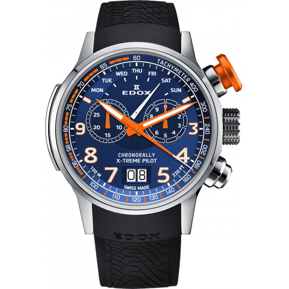 Edox Chronorally 38001-TINOCA-BUO3 Chronorally-S Watch