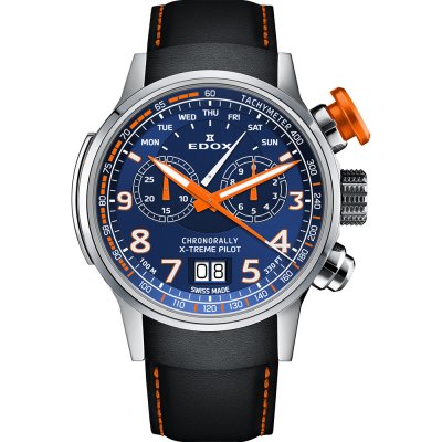 Edox Chronorally 38001-TINO-BUO3 Chronorally X-Treme Watch