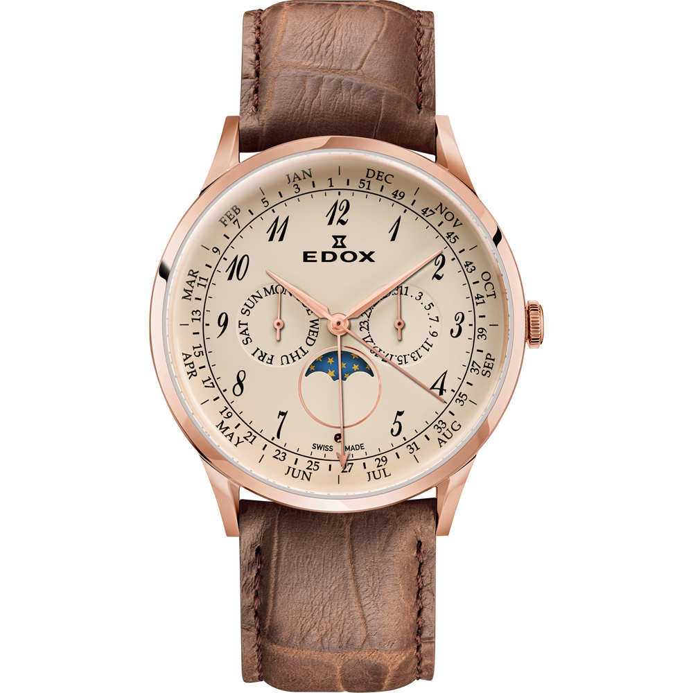 Edox 40101-37RC-BEBR Les Vauberts Watch