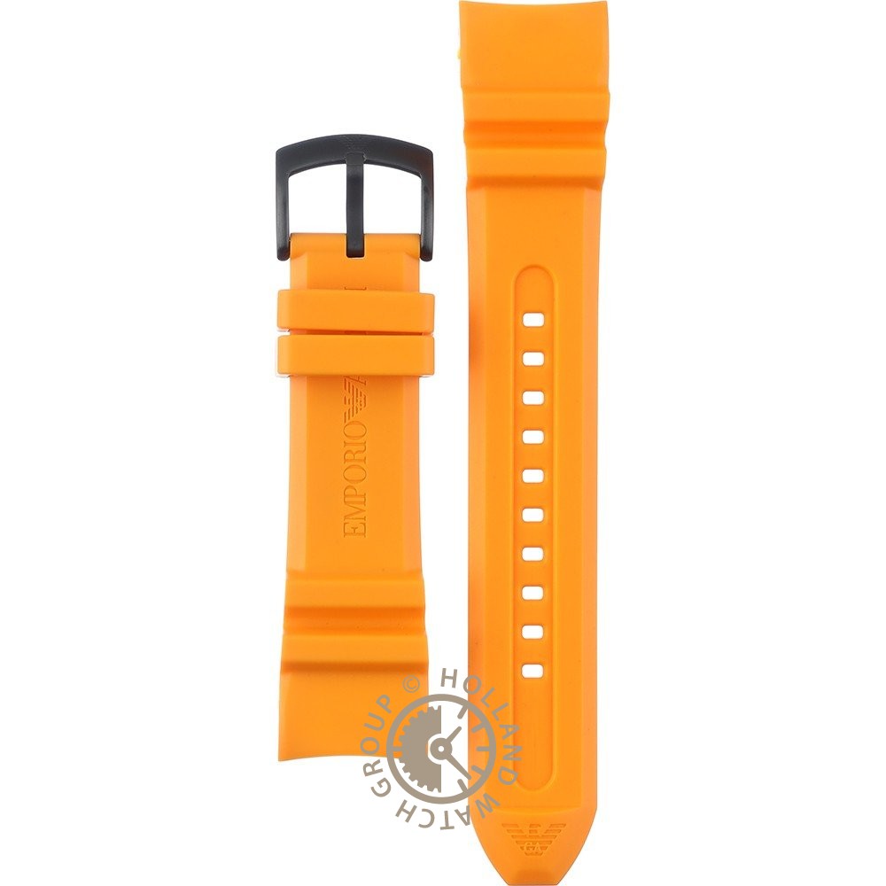 Armani orange hotsell strap watch