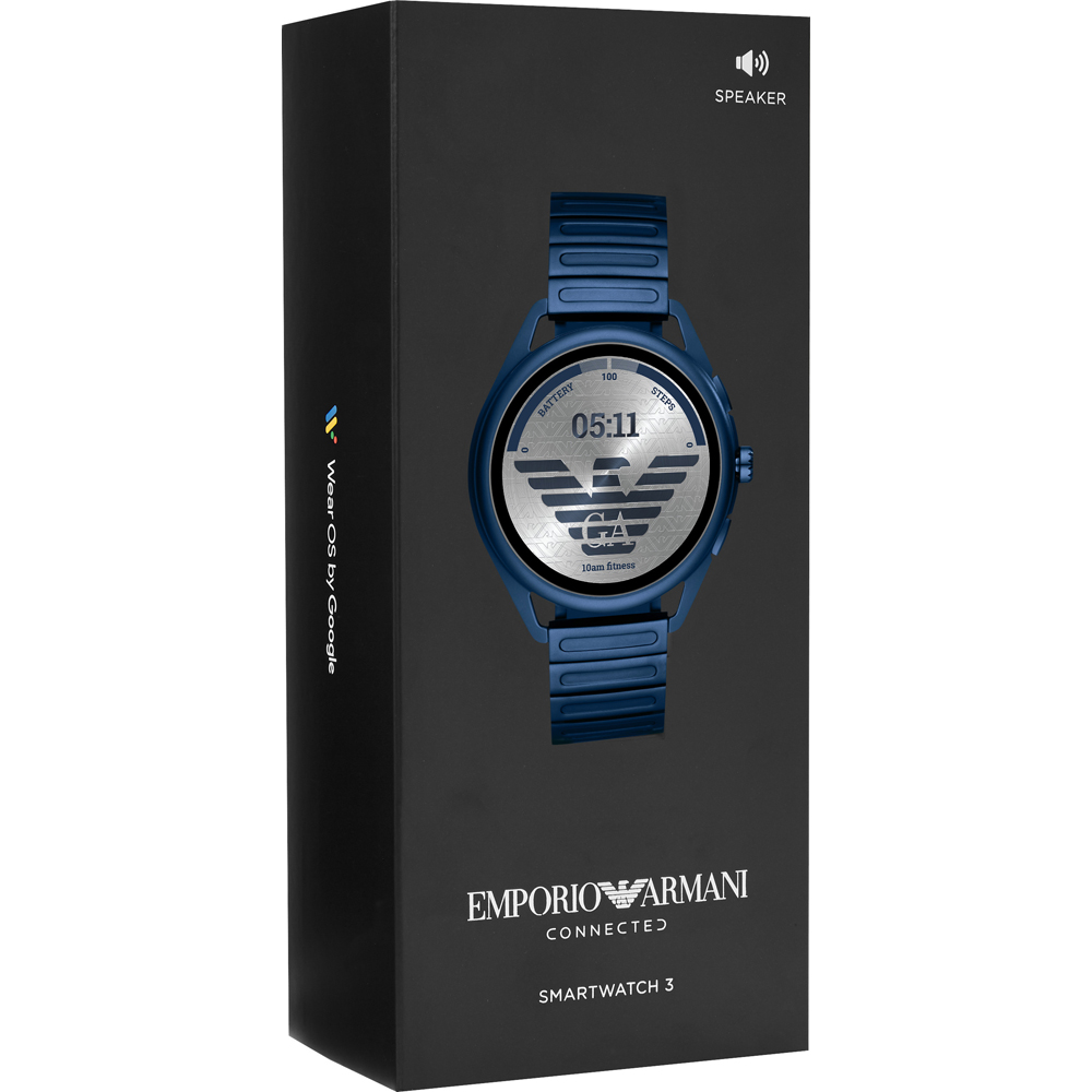 Emporio armani smartwatch 3 matte blue new arrivals