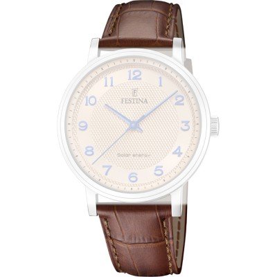 Correa para reloj de cuero beige con costuras blancas de 22 mm, ¡En stock!