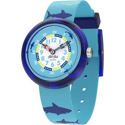 Flik Flak 3+ Story Time FBNP157 Sharkasm Watch