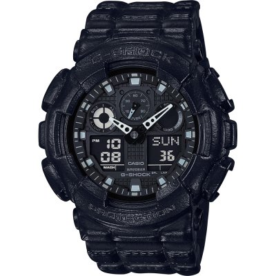 G-Shock Classic Style GA-100BT-1AER Black Out Texture Watch