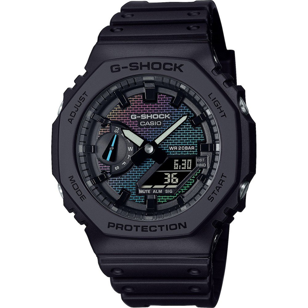 G-Shock Classic Style GA-2100RW-1AER Rainbow Brick Wall Watch