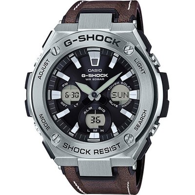 G shock sale steel leather