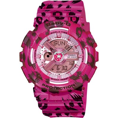 G-Shock Baby-G BA-110LP-4A Leopard Print Watch