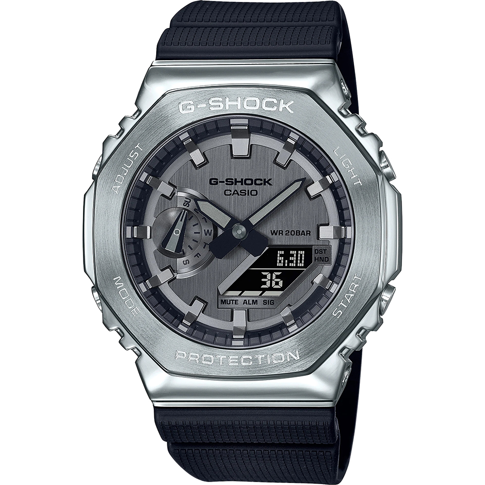 trui meubilair levenslang G-Shock G-Metal GM-2100-1AER Metal Covered CasiOak Watch • EAN:  4549526307034 • Mastersintime.com
