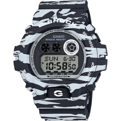 G-Shock Classic Style GD-X6900BW-1 Team Zebra Watch