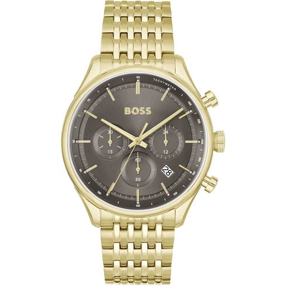 Hugo boss gold outlet watch blue face