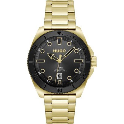 Hugo boss gold and black watch sale