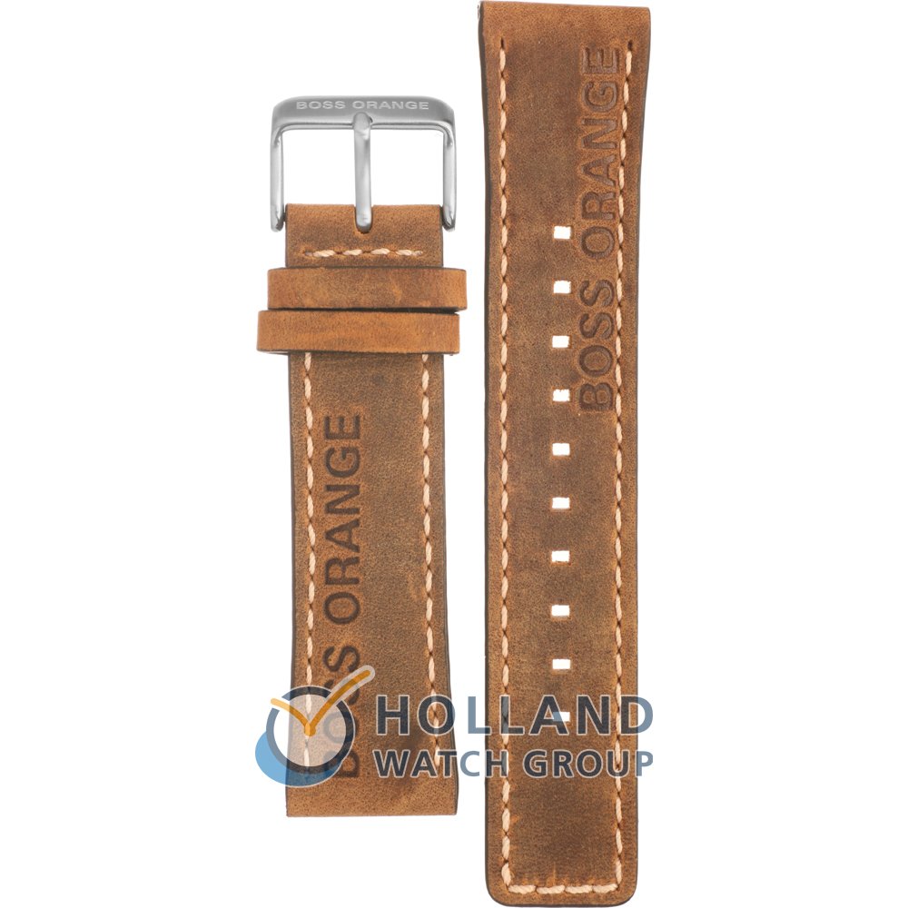 hugo boss orange watch leather strap