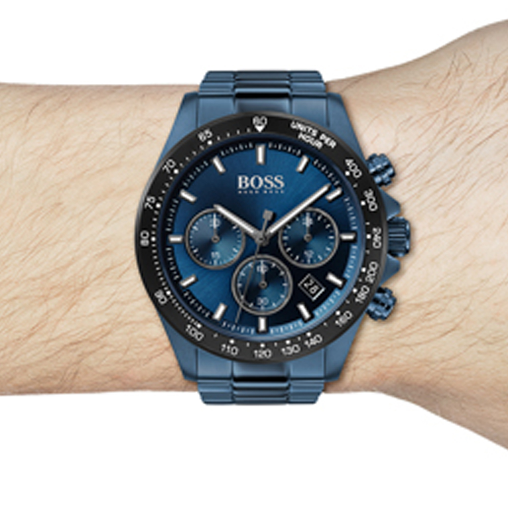 Hugo boss watch blue sale