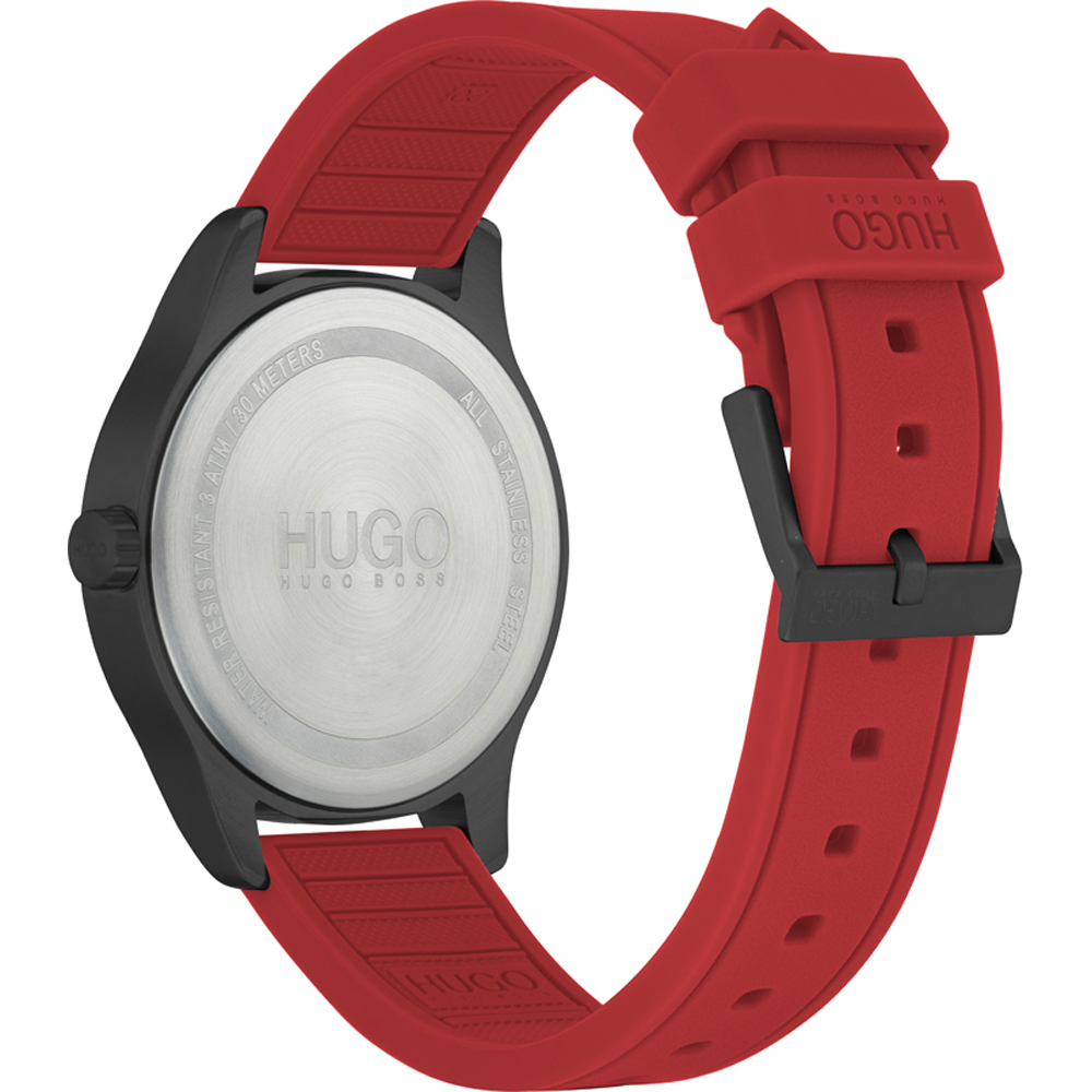 red hugo boss watch