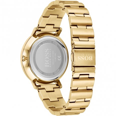 hugo boss allusion 2 tone gold plated watch