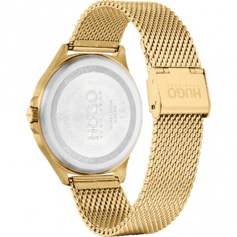 hugo boss gold mesh watch