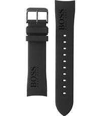 hugo boss black leather watch strap replacement