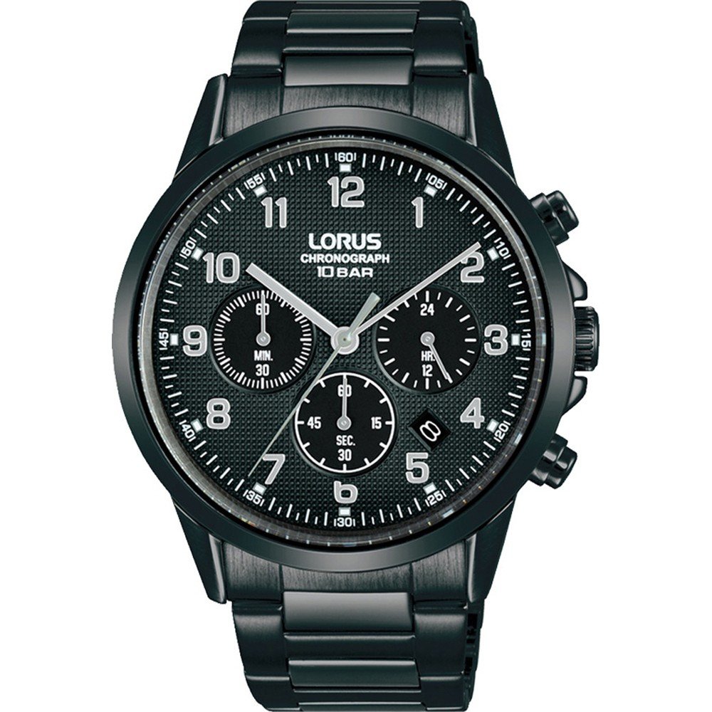 Reloj Hombre Lorus Classic Only Time Black Steel RH905KX9 