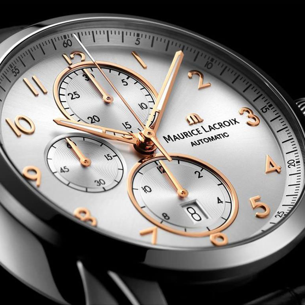 Maurice Lacroix • EAN: Chronograph • 7630020610793 Pontos PT6388-SS001-220-2 Pontos Watch