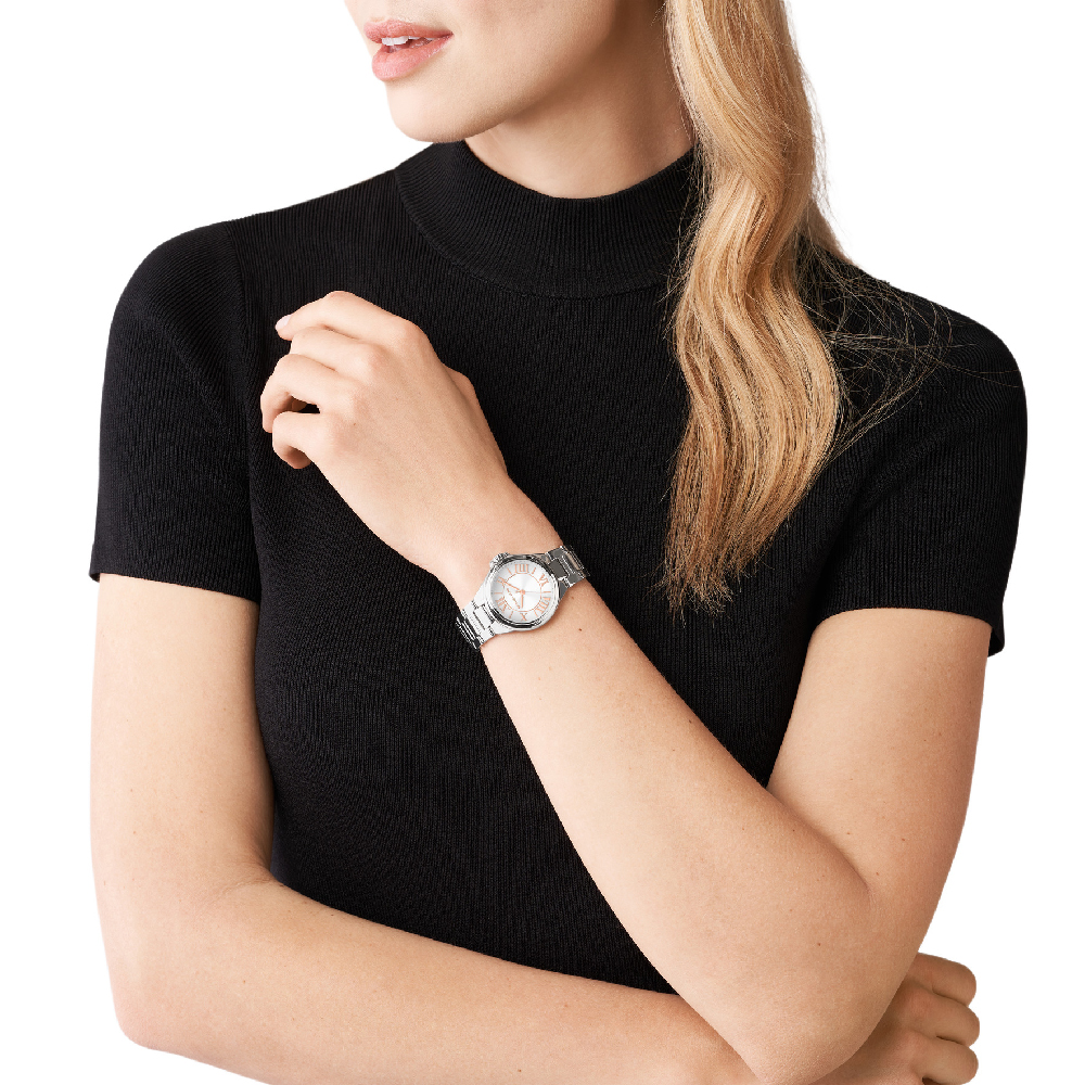 michael kors watch camille silver