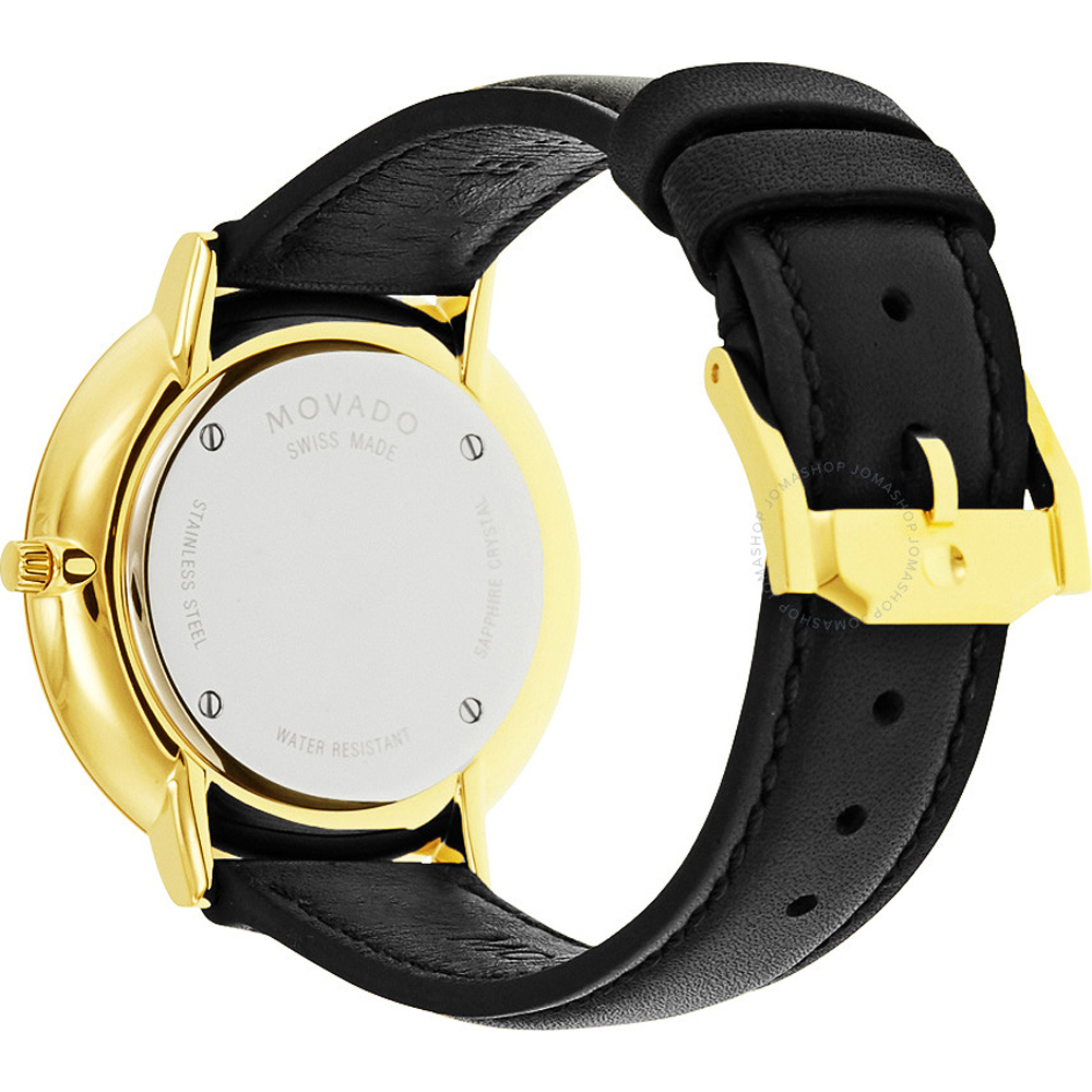 movado gold tone analogue watch