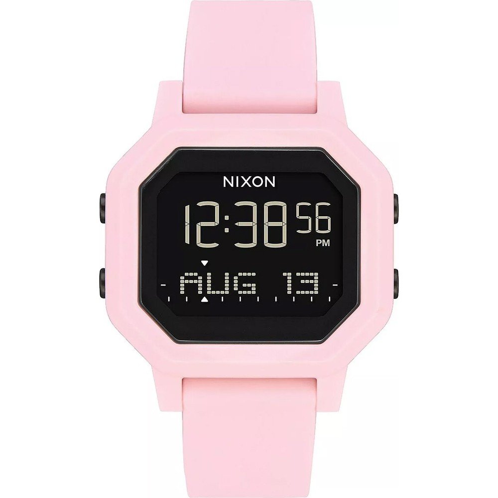 Amazon.com: NIXON Siren A1311 - Burgundy - 100m Water Resistant Women's  Digital Sport Watch (38mm Watch Face, 18mm-16mm Pu/Rubber/Silicone Band) -  Made with #Tide Recycled Ocean Plastics : Clothing, Shoes & Jewelry