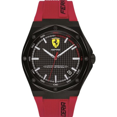 Ferrari Men's Aspire Blue Silicone Strap Watch 44mm - Macy's