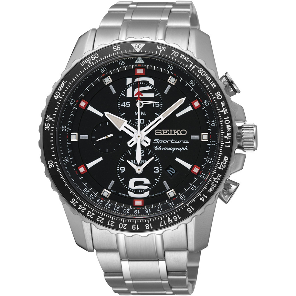 Seiko Watch Chrono Sportura Chronograph SNAE95P1