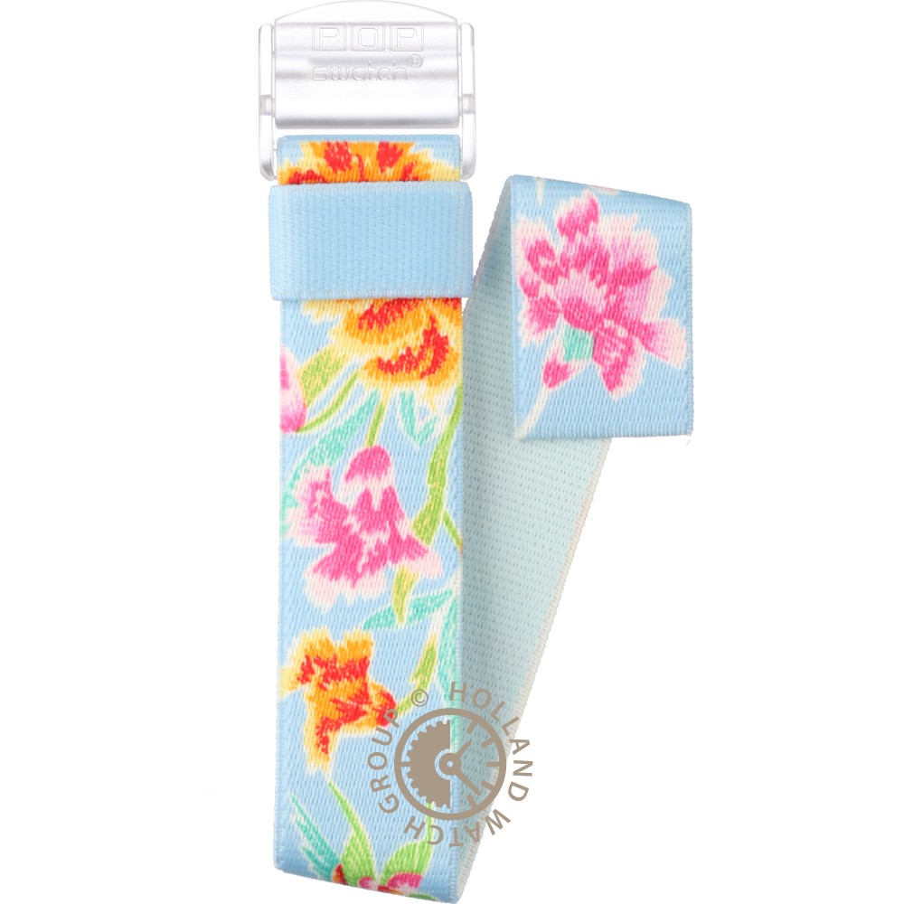 Swatch Plastic  - Pop Medium - PM APMK112 PMK112 Fleurs D'été Strap