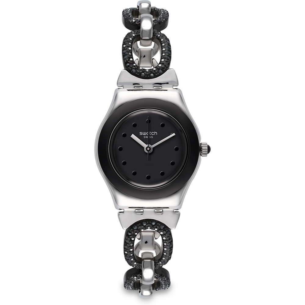 Swatch Irony XS YSS293G Black Glitter Watch