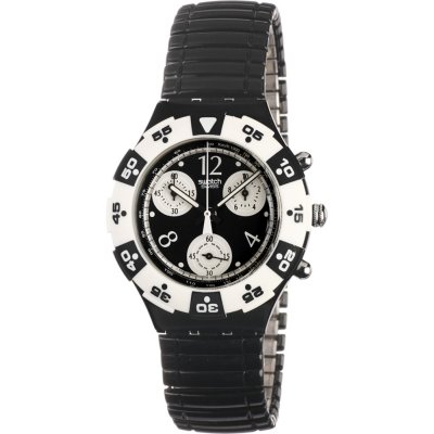 Swatch Aquachrono SEB100 SEB101 Black Jack Watch