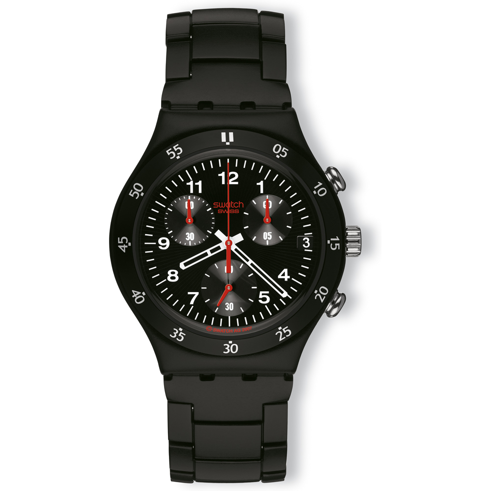 Swatch Irony Chrono YCB4008AG Black'N'Red Watch