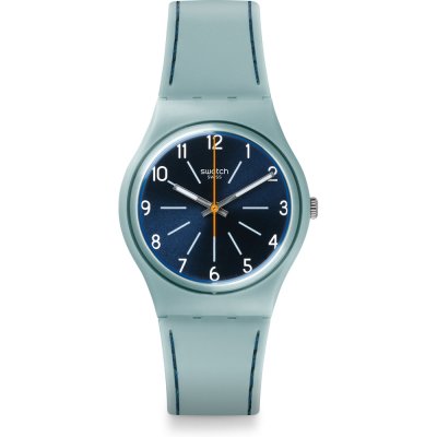 Swatch Originals Medium (34mm) GM184 Blue Stitches Watch