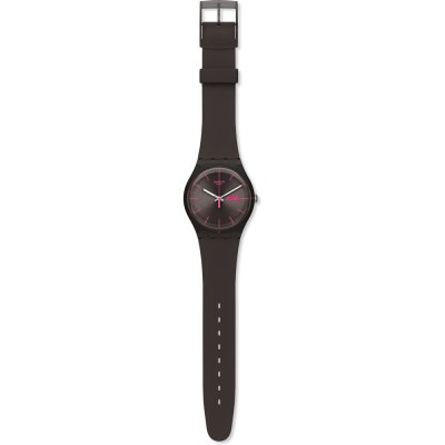 Swatch Originals Large (41mm) SUOC700 Brown Rebel Watch