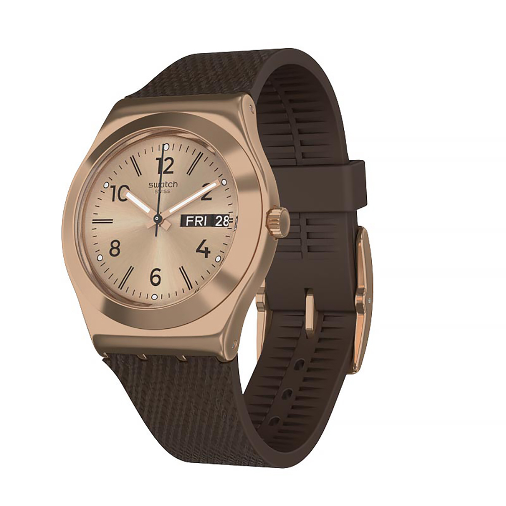 Swatch YLG701 watch Brownee