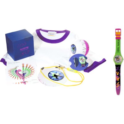 Swatch Packaging Specials GZ215C Casette Playa (Playa Look) Watch