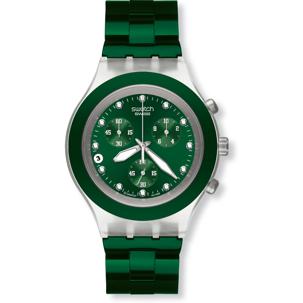 Swatch Chrono SVCK4043AG Full-Blooded Green Watch